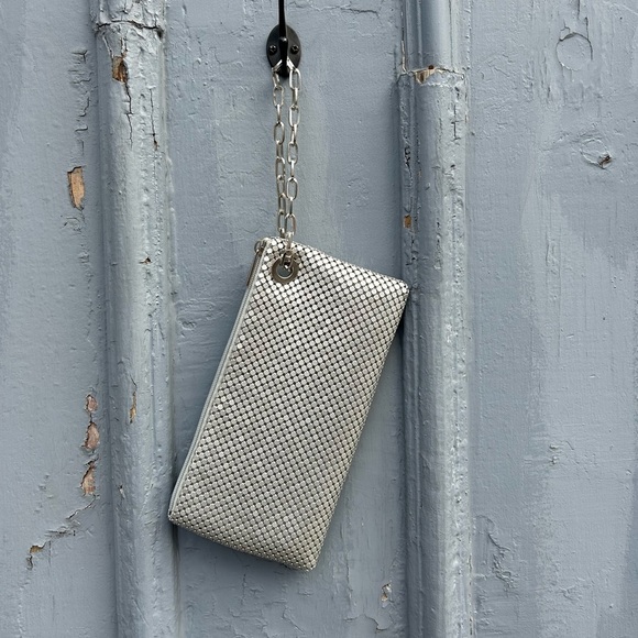 Olga Berg metallic clutch, 9”x4.5” - Picture 1 of 9